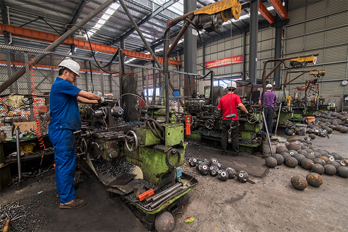 德州网架配件车间